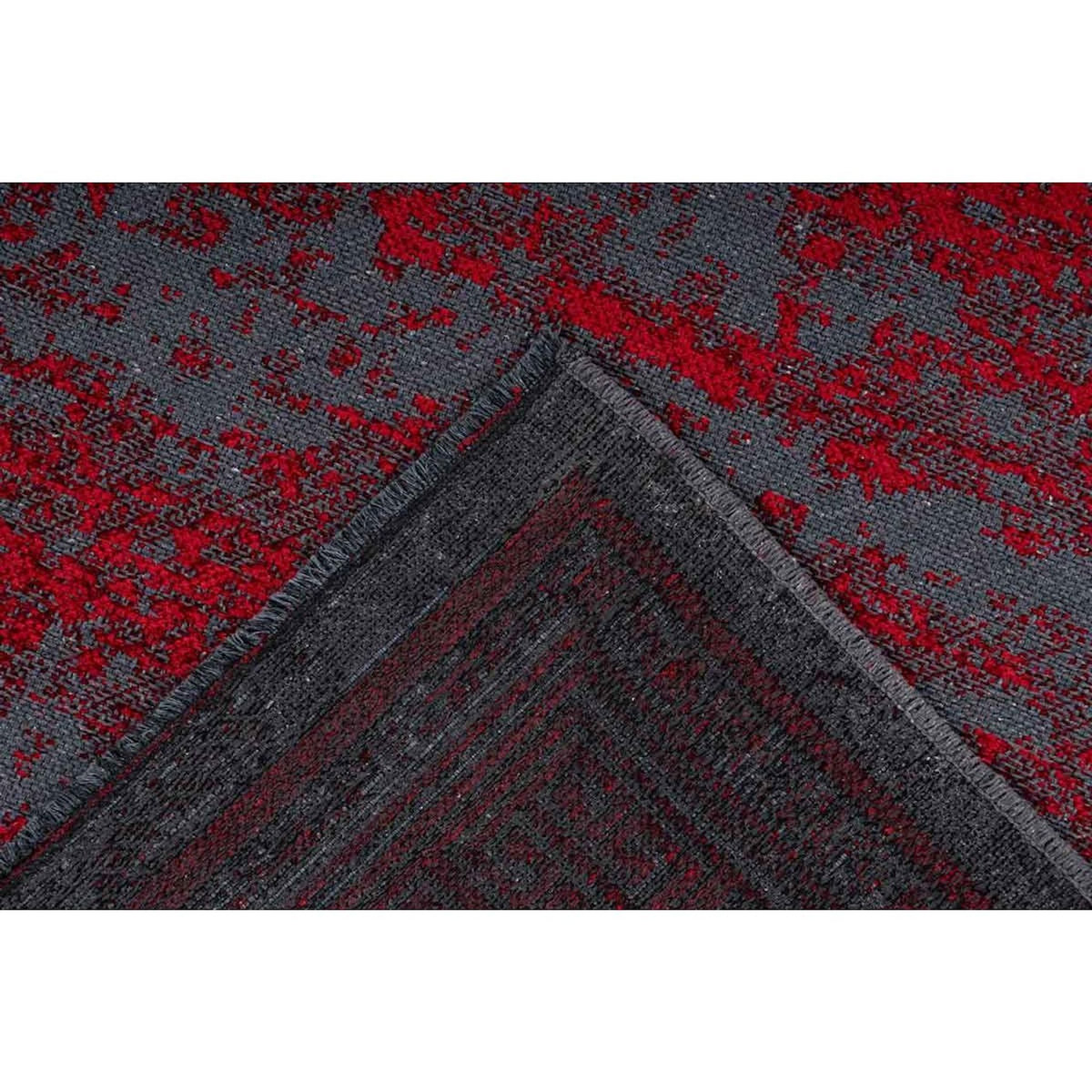 Paris Prix Tapis Tissé à Poils Plats Rétro  Kalevi  Rouge