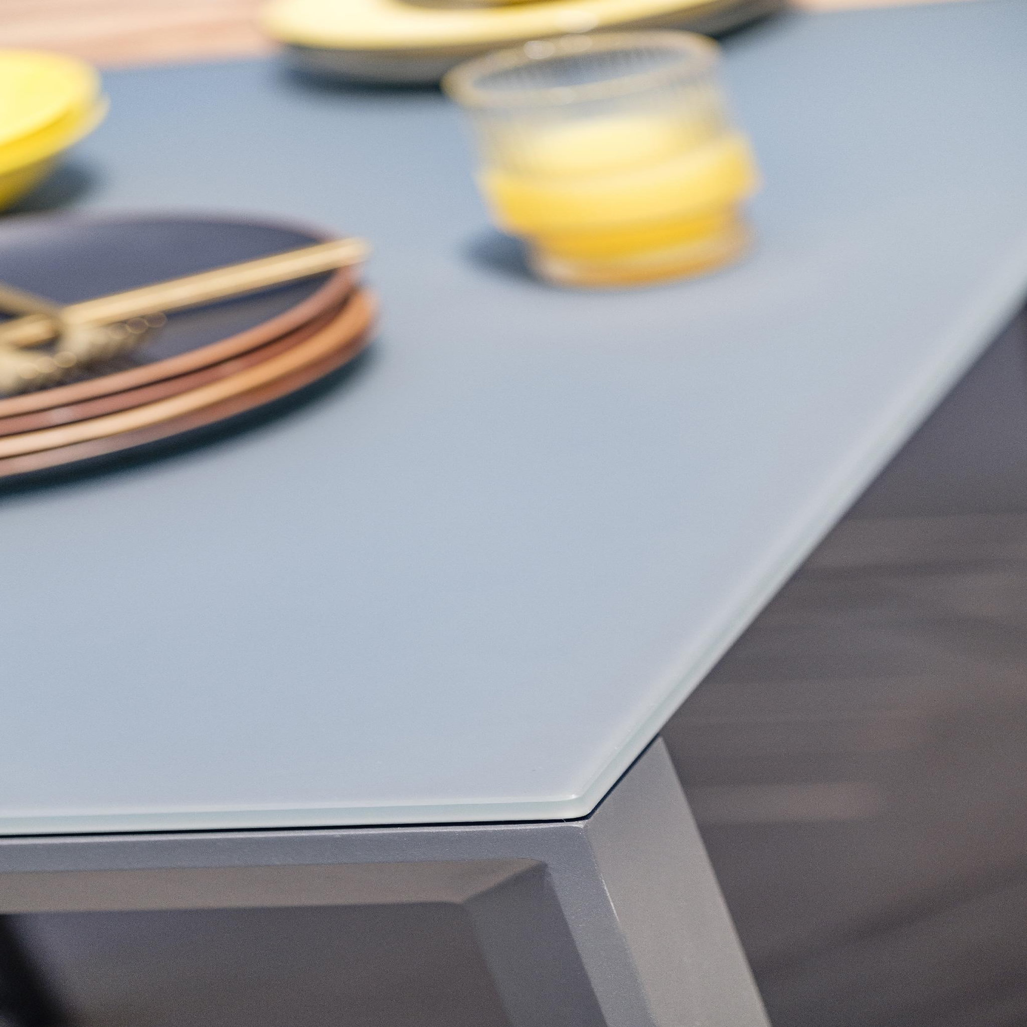Voir la diapositive 5 : DCB GARDEN Table de jardin avec rallonge en HPL (8 places)
