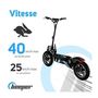 Voir la diapositive 4 : BEEPER Trottinette Electrique Cross FX1600-S - BEEPER - 14 - 1600W - Noir