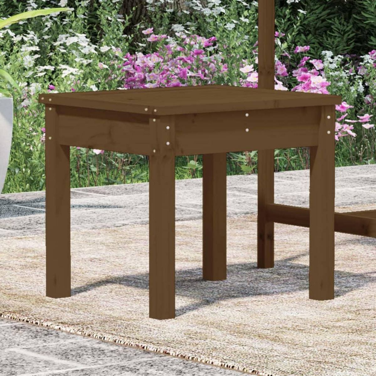 VIDAXL Banc de jardin marron miel 50x44x45 cm bois de pin massif