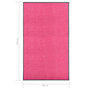 Voir la diapositive 6 : VIDAXL Paillasson lavable Rose 90x150 cm