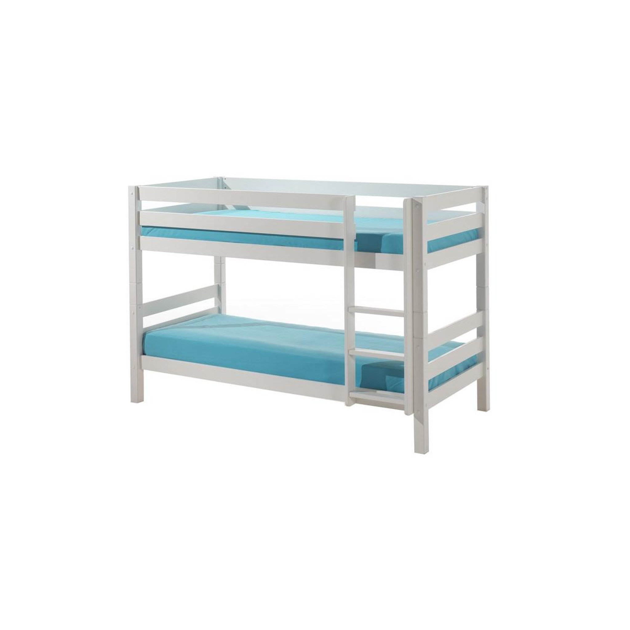 Paris Prix Lit enfant superposé  pino  90x200cm blanc