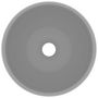 Voir la diapositive 3 : VIDAXL Lavabo rond de luxe Gris clair mat 40x15 cm Ceramique