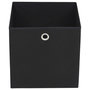 Voir la diapositive 4 : VIDAXL Boîtes de rangement 10 pcs Tissu intisse 28x28x28 cm Noir