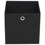 Voir la diapositive 4 : VIDAXL Boîtes de rangement 10 pcs Tissu intisse 28x28x28 cm Noir