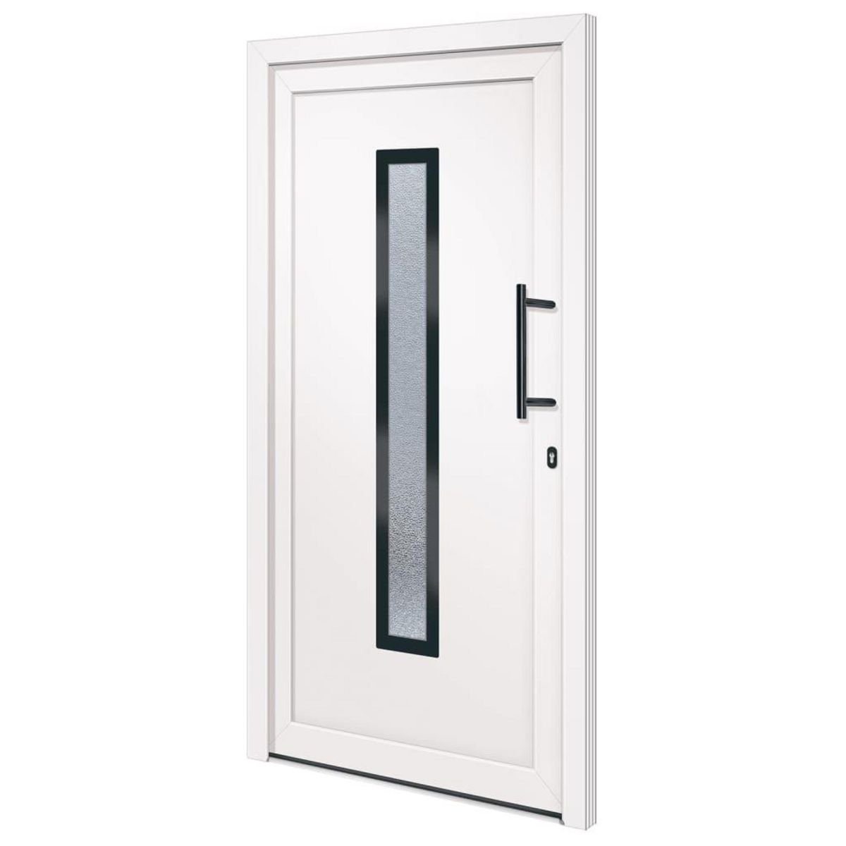 VIDAXL Porte d'entree Blanc 108x208 cm PVC