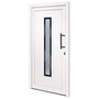 Voir la diapositive 2 : VIDAXL Porte d'entree Blanc 108x208 cm PVC