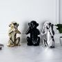 Voir la diapositive 5 : Paris Prix Statuette Déco en Céramique  Singe Assis  28cm Or