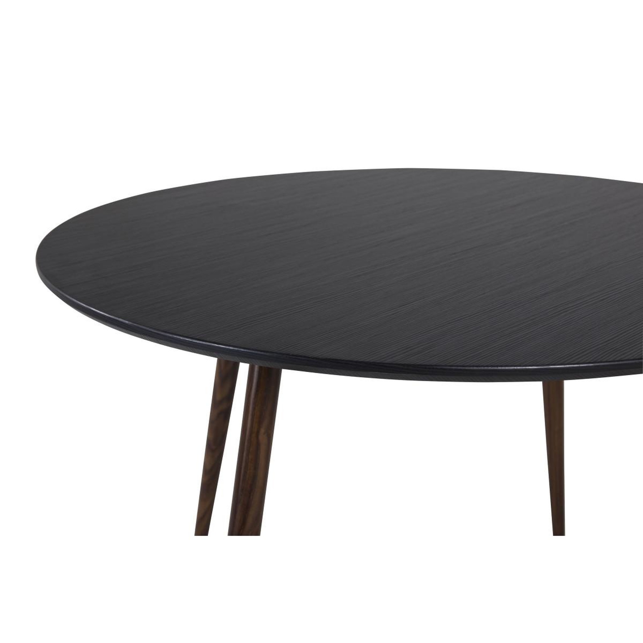 Voir la diapositive 4 : Paris Prix Table à manger ronde  plaza  100cm noir & marron