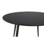Voir la diapositive 4 : Paris Prix Table à Manger Ronde  Plaza  100cm Noir & Marron
