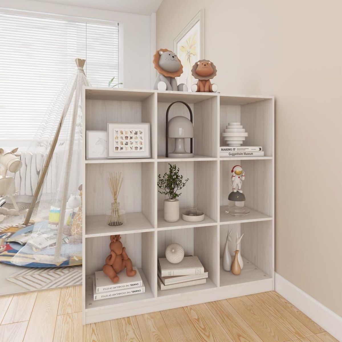 VIDAXL Bibliotheque/Separateur de piece 104x33,5x110 cm pin massif