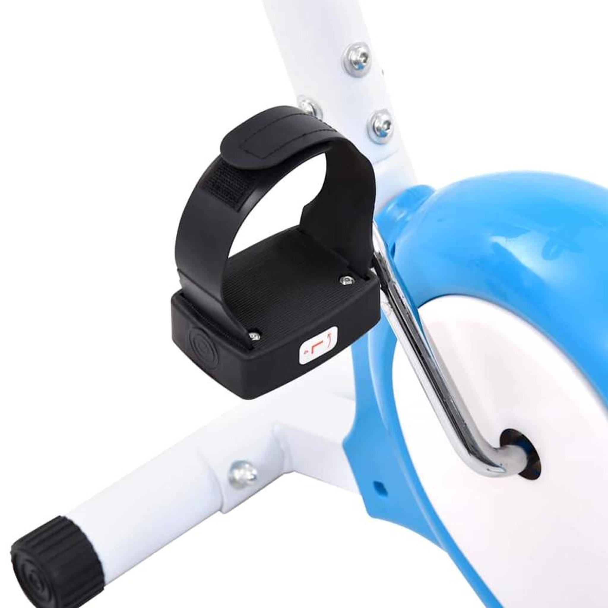 Voir la diapositive 6 : VIDAXL Vélo d appartement avec résistance à courroie Bleu