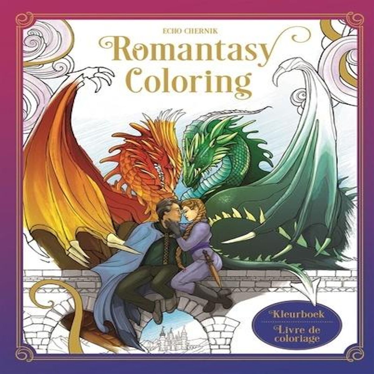 ROMANTASY COLORING. LIVRE DE COLORIAGE, EDITION BILINGUE FRANCAIS-ANGLAIS, Chernik Echo