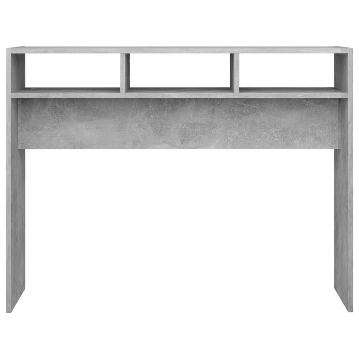 VIDAXL Table console gris beton 105x30x80 cm bois d'ingenierie