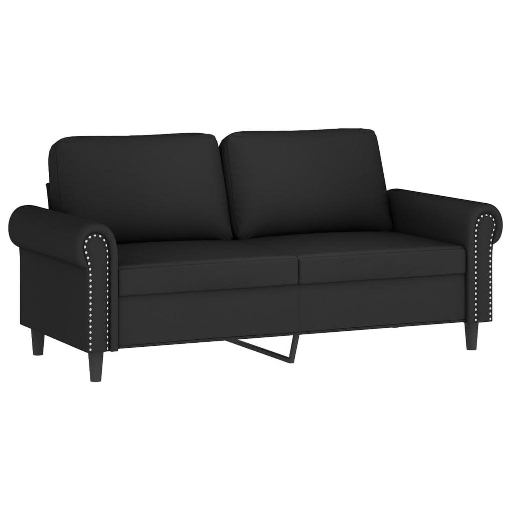 Voir la diapositive 4 : VIDAXL Ensemble de canapes 2 pcs avec coussins noir velours