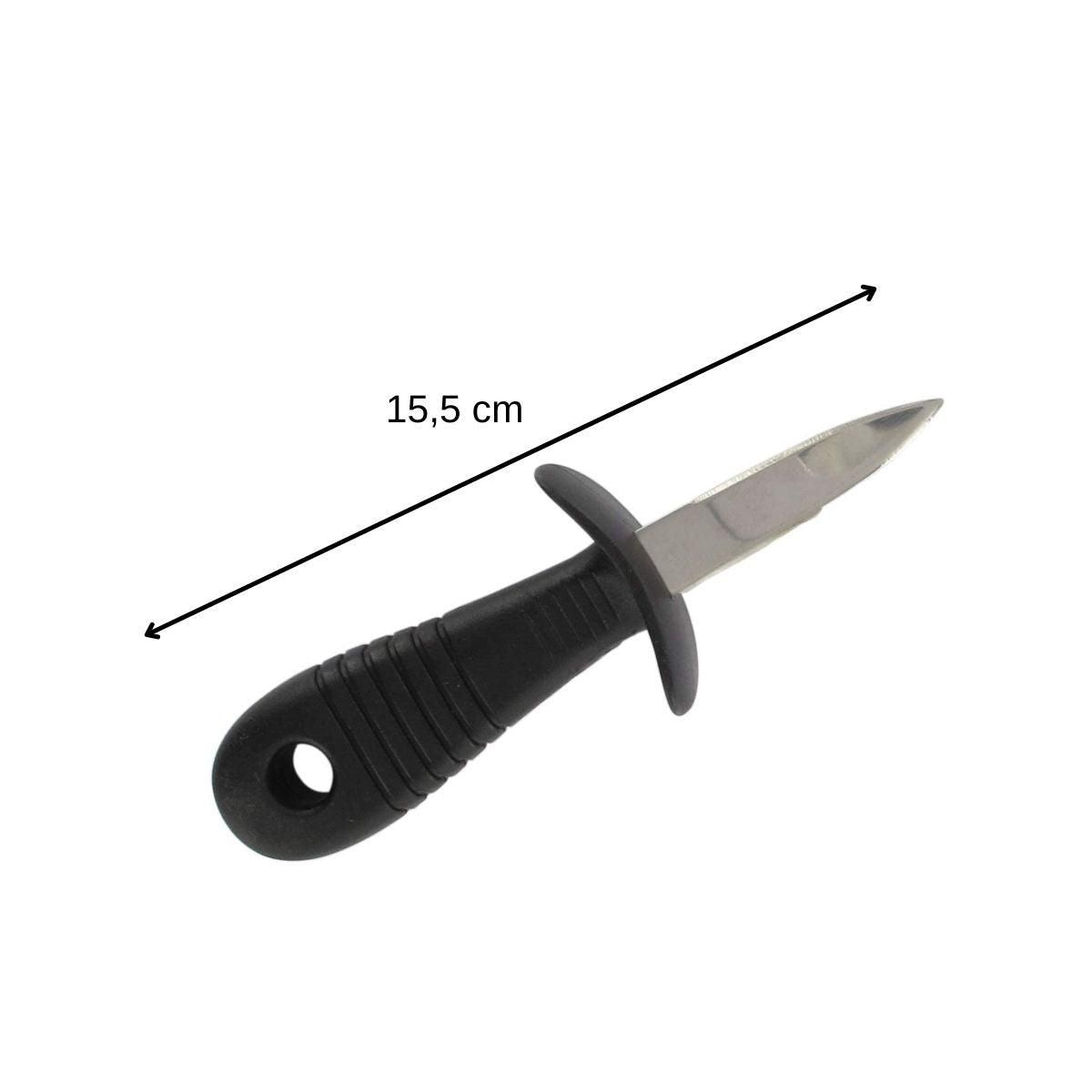 Fackelmann Couteau à huîtres 15,5 cm Fackelmann