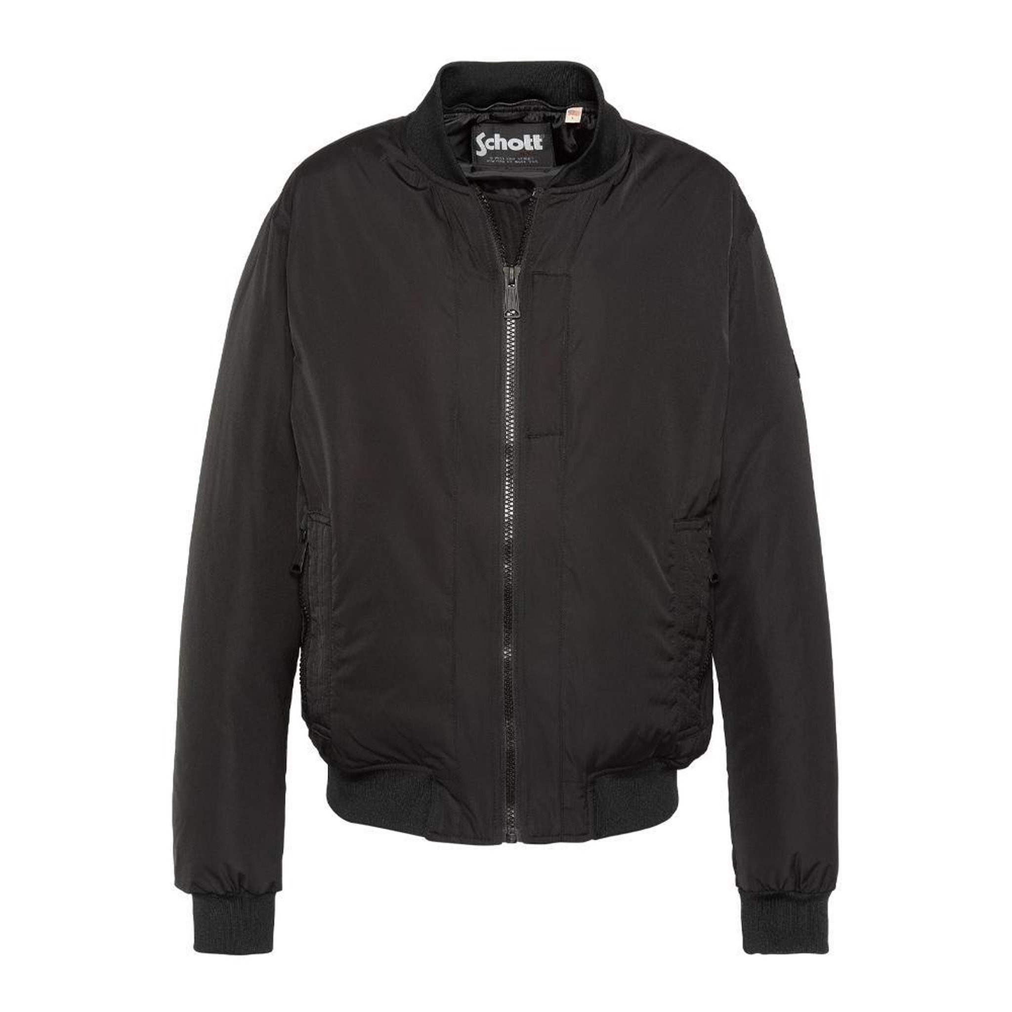 Voir la diapositive 3 : Schott Blouson Noir Schott Pastron Amovible