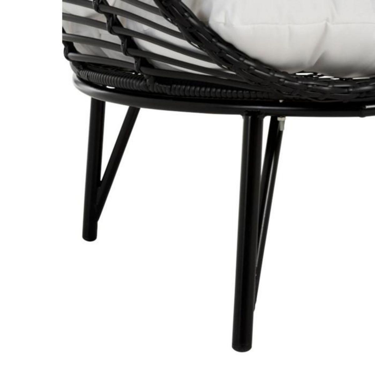Paris Prix Fauteuil Design Ovale  Aciera  151cm Noir