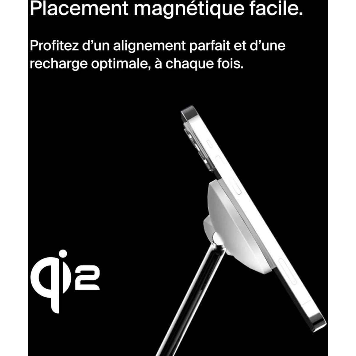 Belkin Chargeur induction Qi2 Blanc 3 en 1