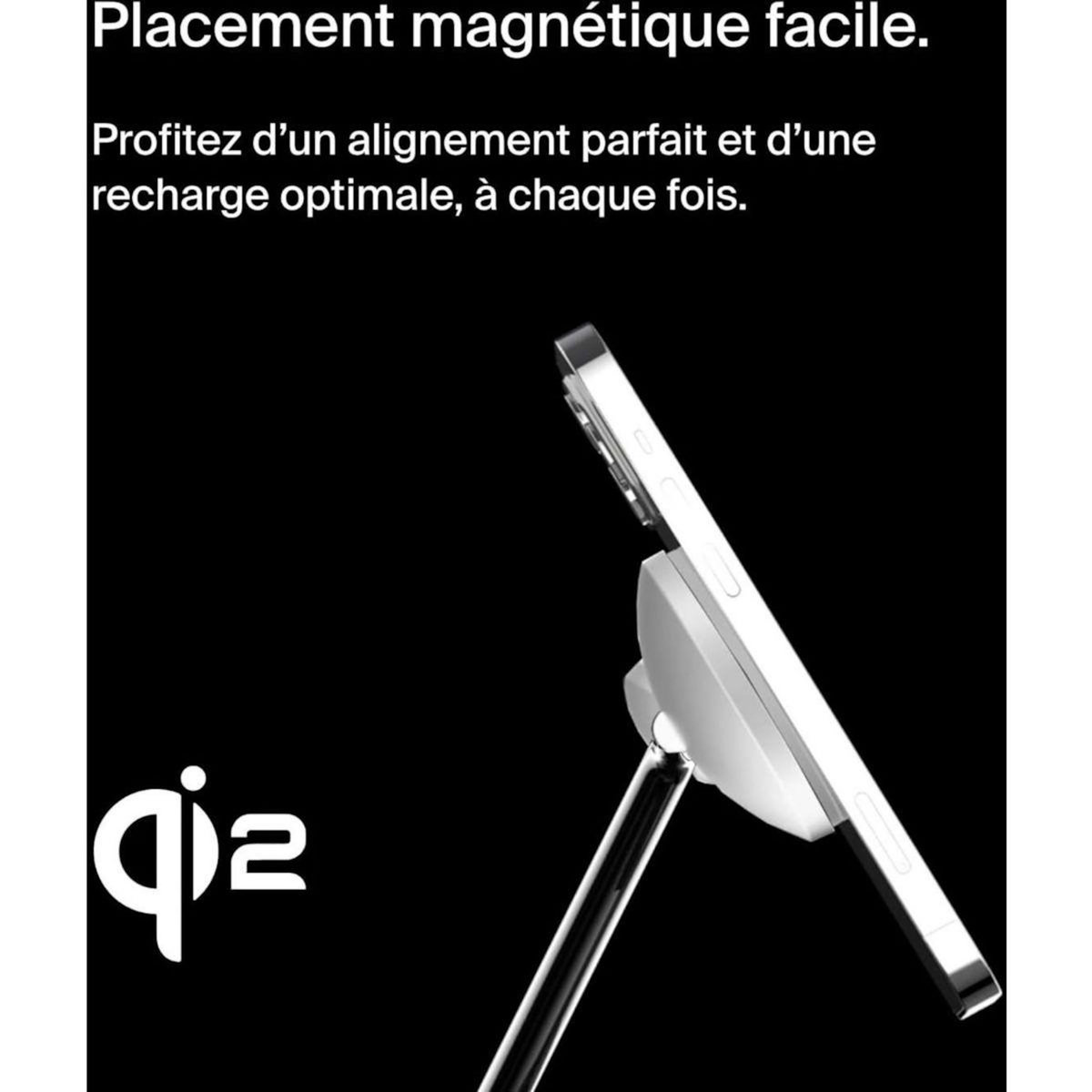 Belkin Chargeur induction Qi2 Blanc 3 en 1