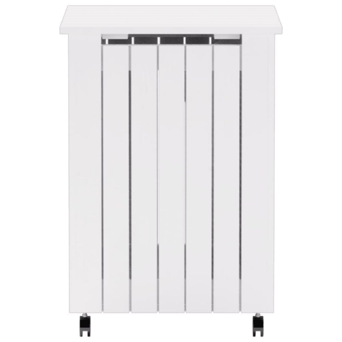 VIDAXL Panier a linge et roulettes RANA 45x45x64 cm bois massif de pin