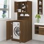 Voir la diapositive 3 : VIDAXL Armoire de machine a laver Chene marron Bois d'ingenierie