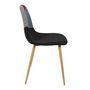 Voir la diapositive 2 : Paris Prix Lot de 2 Chaises Patchwork  First  83cm Multicolore