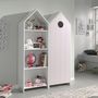 Voir la diapositive 4 : Paris Prix Armoire Enfant 4 Niveaux  Casami  171cm Rose