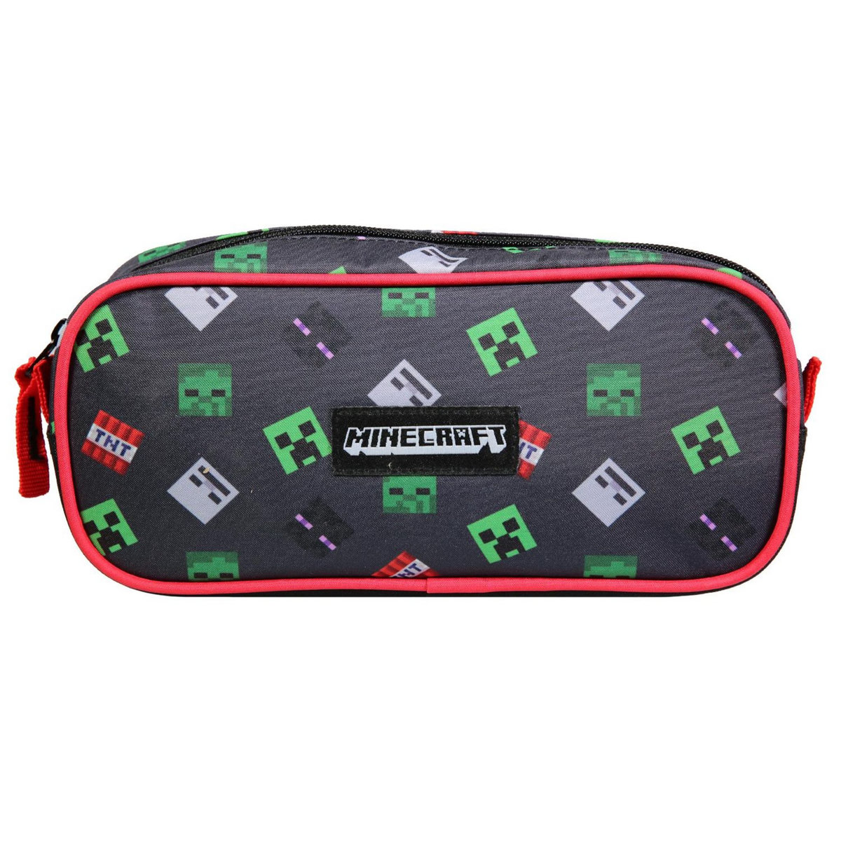 Bagtrotter BAGTROTTER  Trousse scolaire rectangulaire Minecraft Noir