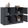 Voir la diapositive 5 : VIDAXL Buffet anthracite 99x39x73 cm acier