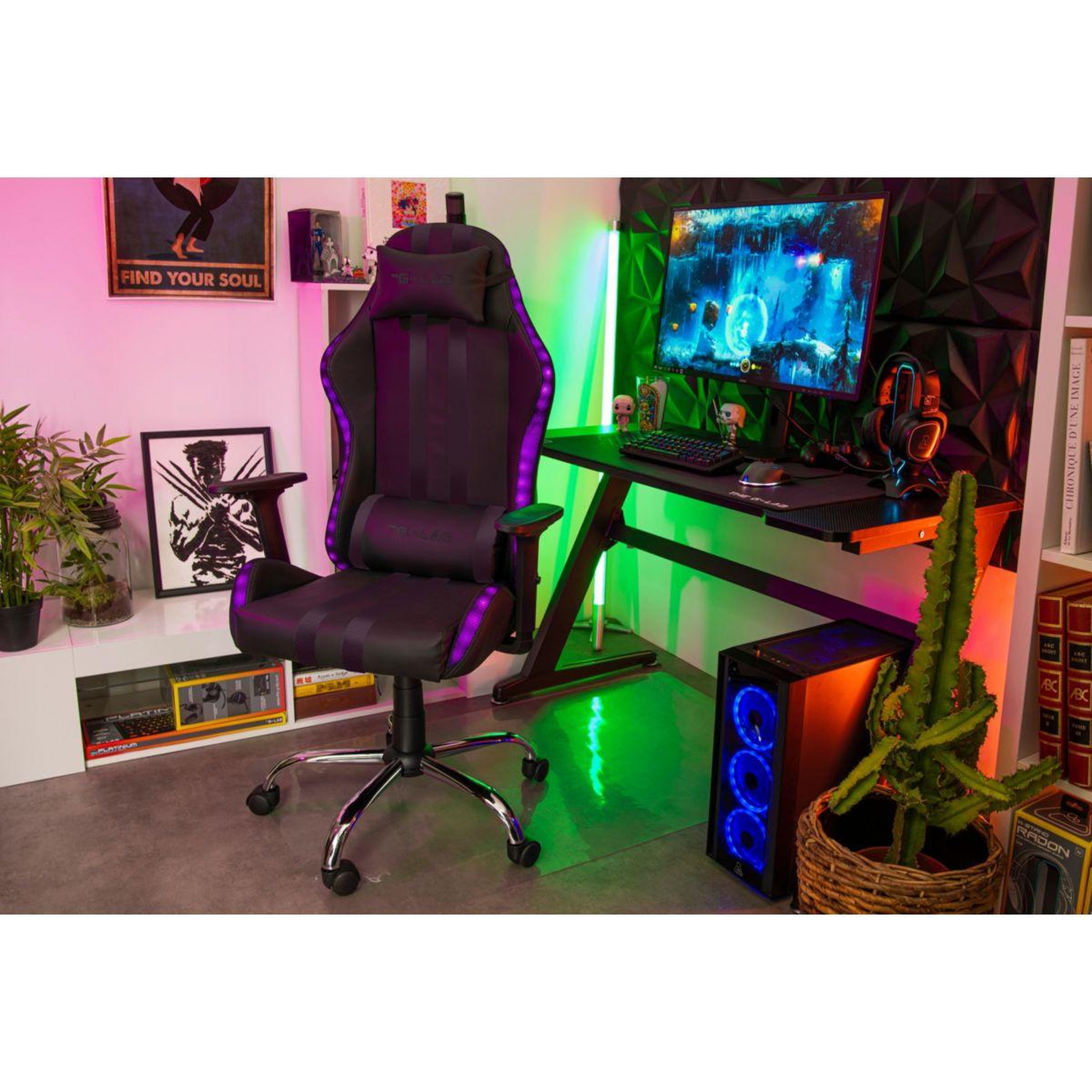 Voir la diapositive 5 : THE G-LAB Chaise gaming KS ELECTRON EX
