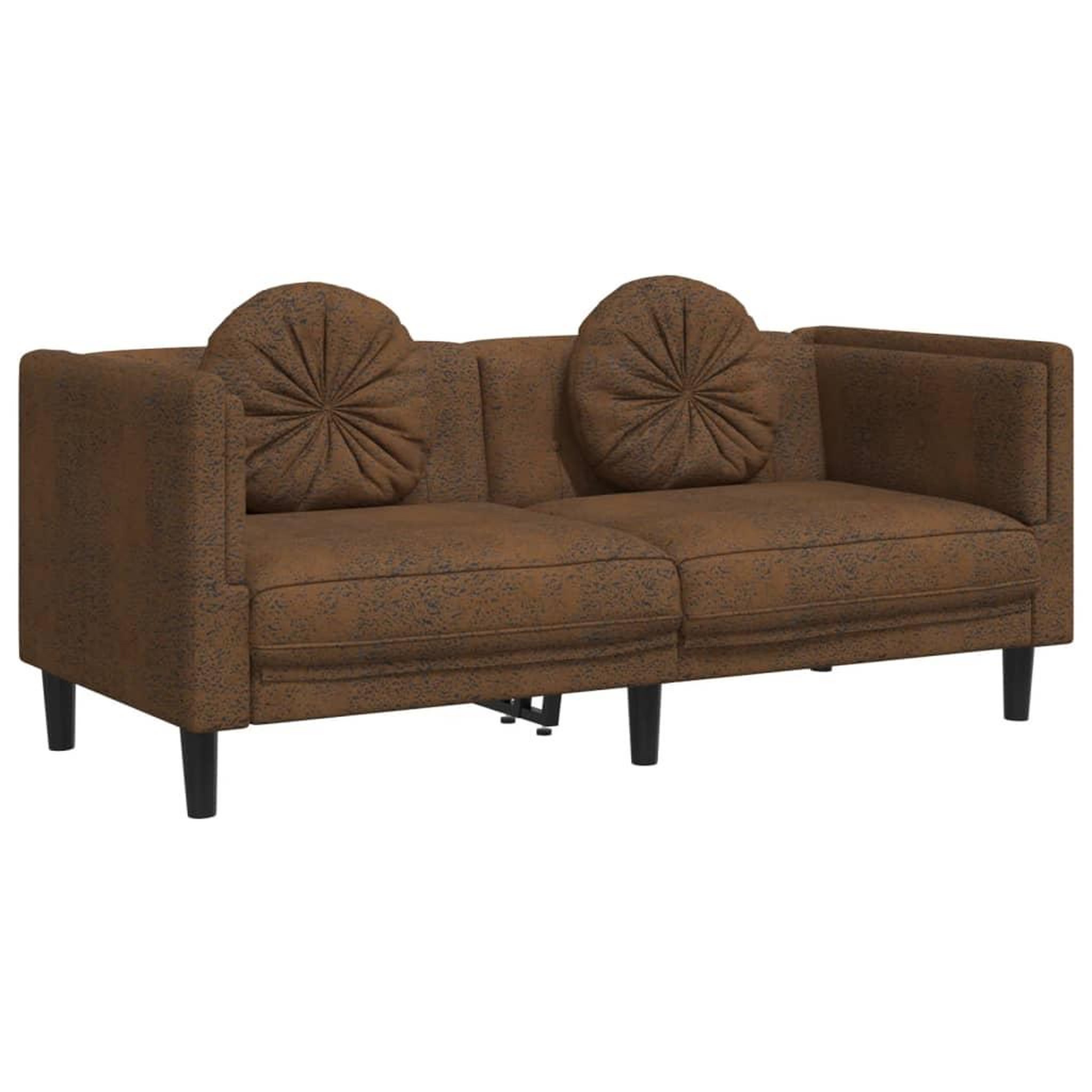 Voir la diapositive 5 : VIDAXL Ensemble de canapes 3 pcs avec coussins marron velours