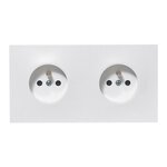 Legrand NEPTUNE Double prises 2 pôles + terre précablé borne automatique