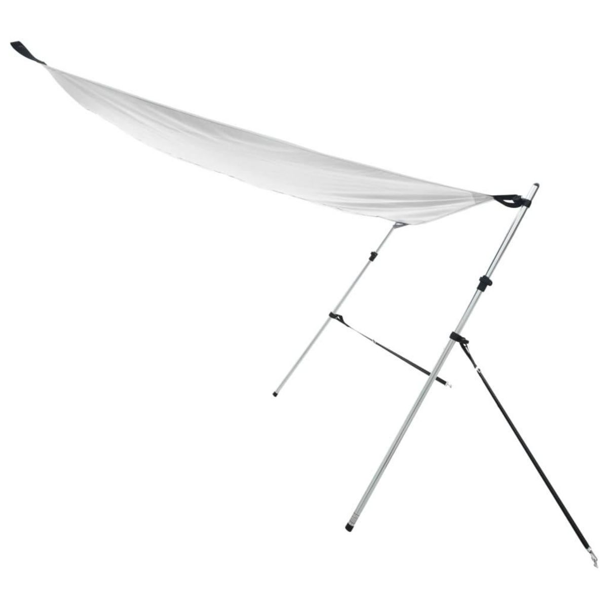 VIDAXL Kit d'extension d'ombrage T-Top blanc 174x205x(115-194) cm