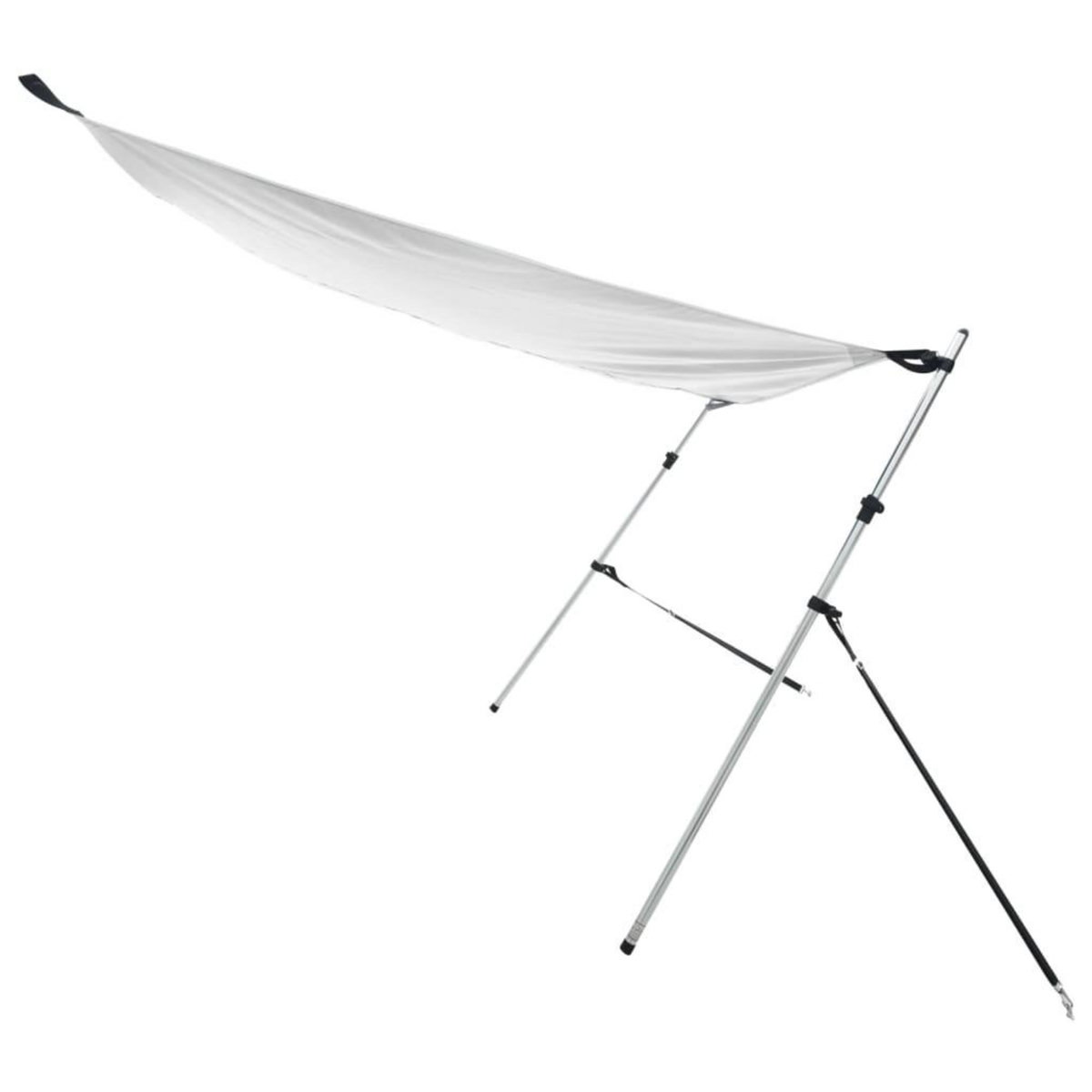 VIDAXL Kit d'extension d'ombrage T-Top blanc 174x205x(115-194) cm