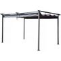 Voir la diapositive 1 : Habitat et Jardin Pergola avec toit rétractable - 3 x 4 m - Gris