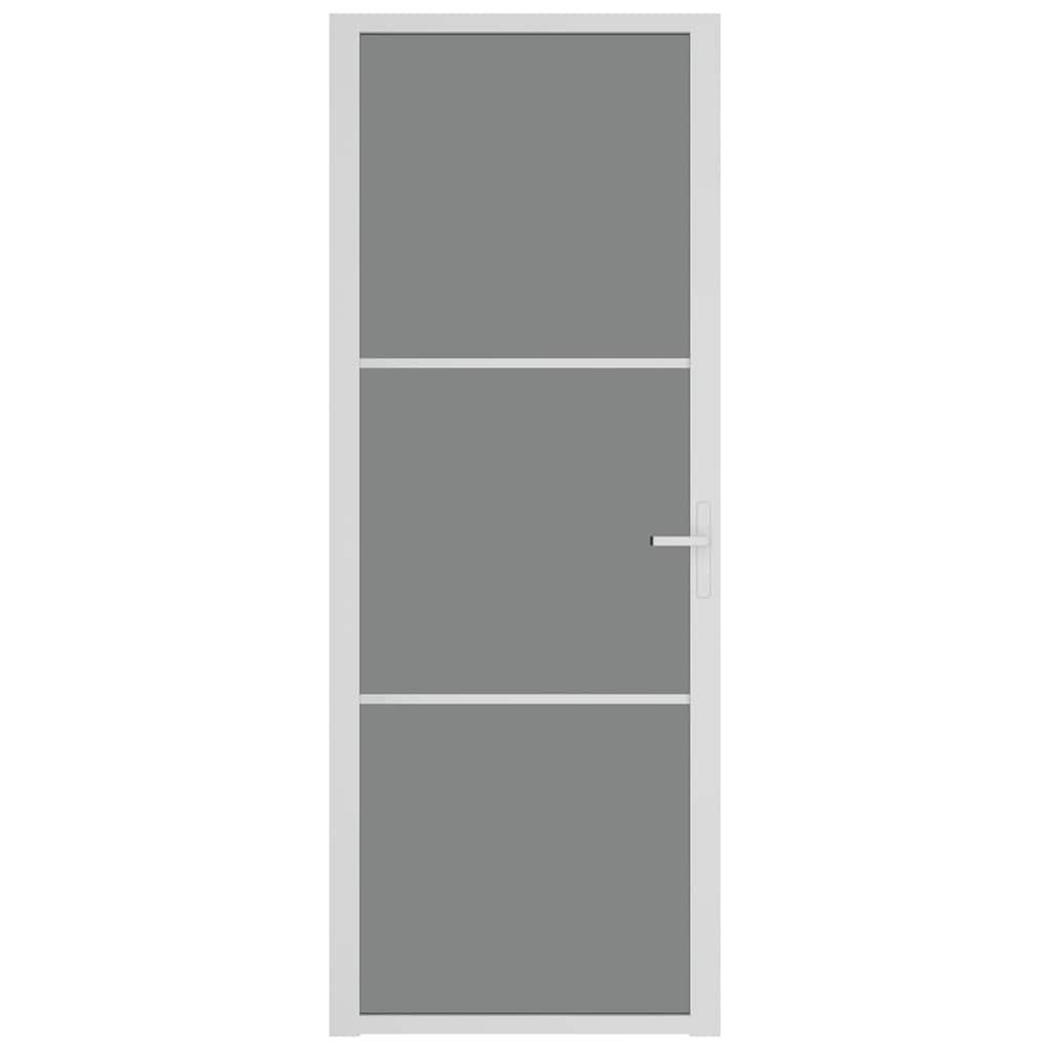 Voir la diapositive 3 : VIDAXL Porte en verre 76 x 201,5 cm aluminium