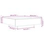 Voir la diapositive 6 : VIDAXL Table basse avec lumieres LED noir 100x100x31 cm