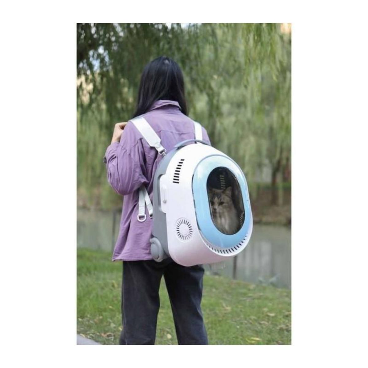 M PETS Caisse transport FULL - Mpets - TROLLEY - Bleue & Blanc