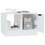 Voir la diapositive 4 : VIDAXL Table basse Blanc 50x50x36 cm Bois d'ingenierie