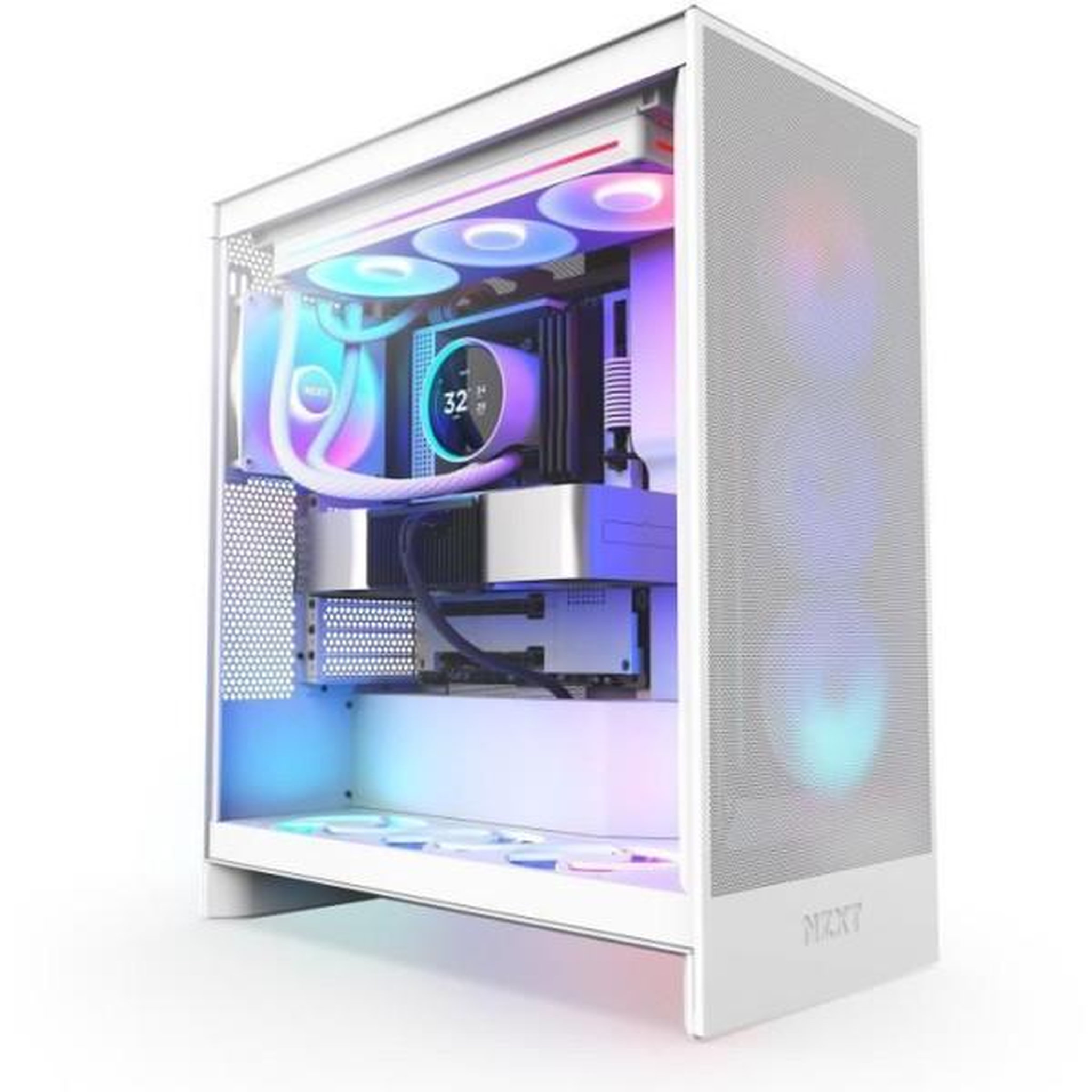 Voir la diapositive 4 : NZXT Watercooling - NZXT - RL-KR36E-W2 - Kraken Elite 360 RGB - Écran 2.72, panneau RGB personnalisable et ventilateurs RGB - Blanc