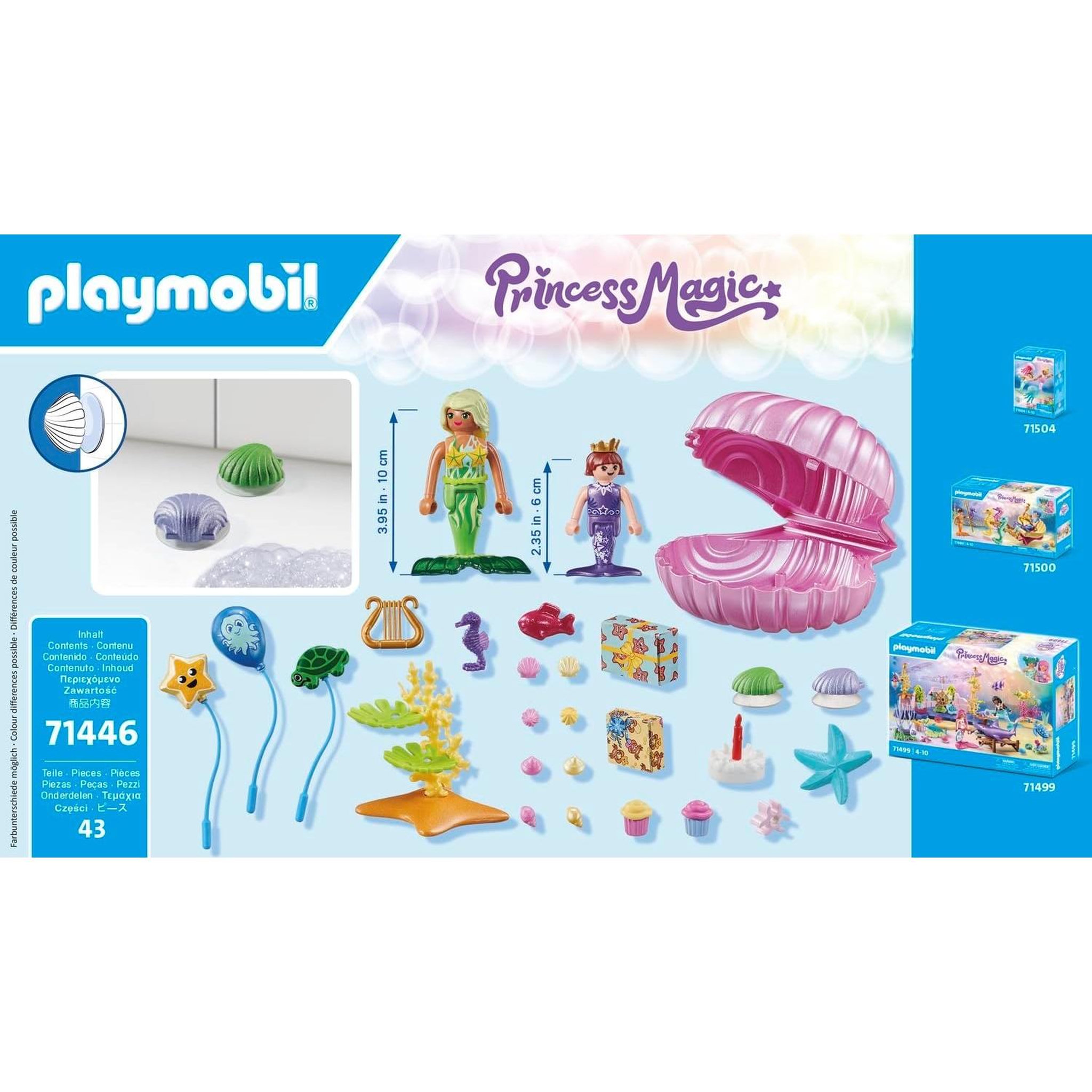 Voir la diapositive 5 : PLAYMOBIL Sirènes et décorations de fête - Princess Magic