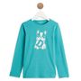 Voir la diapositive 1 : INEXTENSO T-shirt manches longues vert fille 