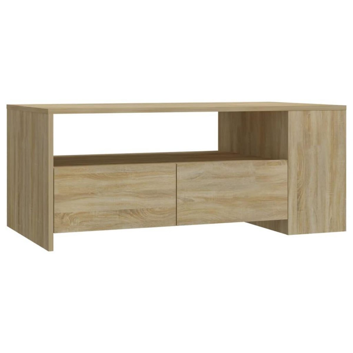 VIDAXL Table basse chene sonoma 102x55x42 cm bois d'ingenierie