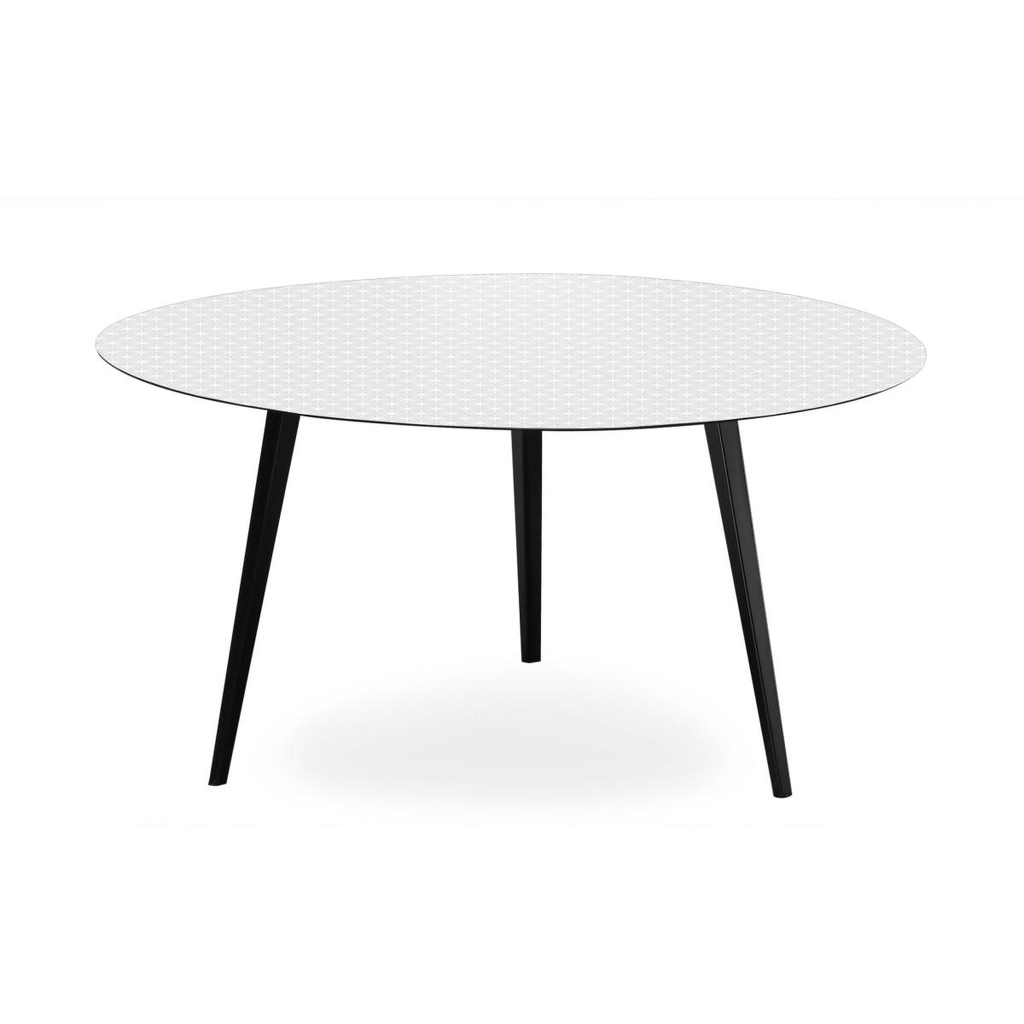 Voir la diapositive 2 : Paris Prix Table basse 2 covers  scandinave  90cm noir