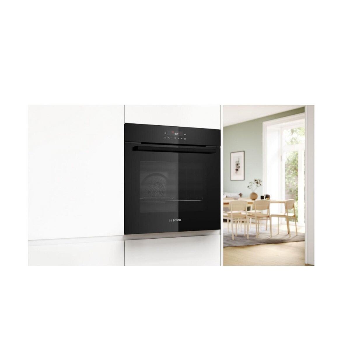 BOSCH Four intégrable multifonction 71l 60cm pyrolyse noir - HBA571BB4