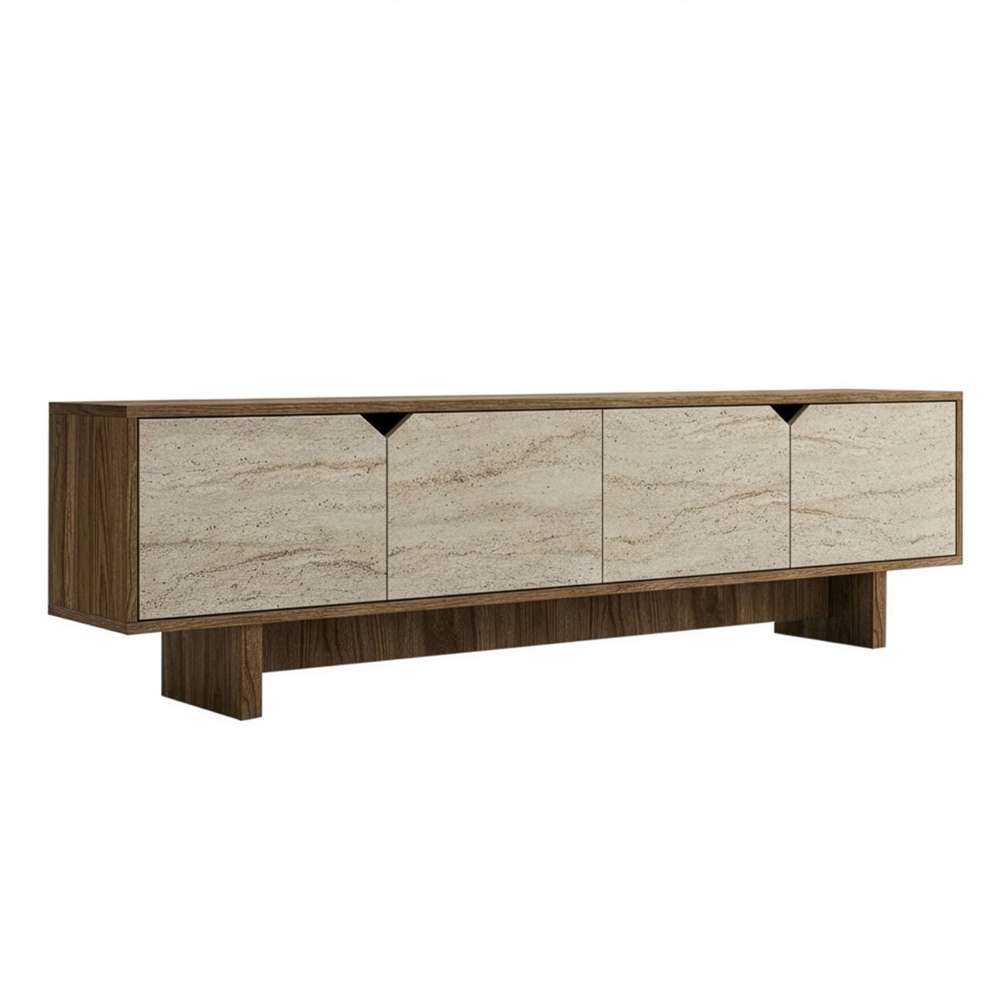 Habitat et Jardin Meuble tv en bois  istemi  180 x 30 x 50 cm - noyer