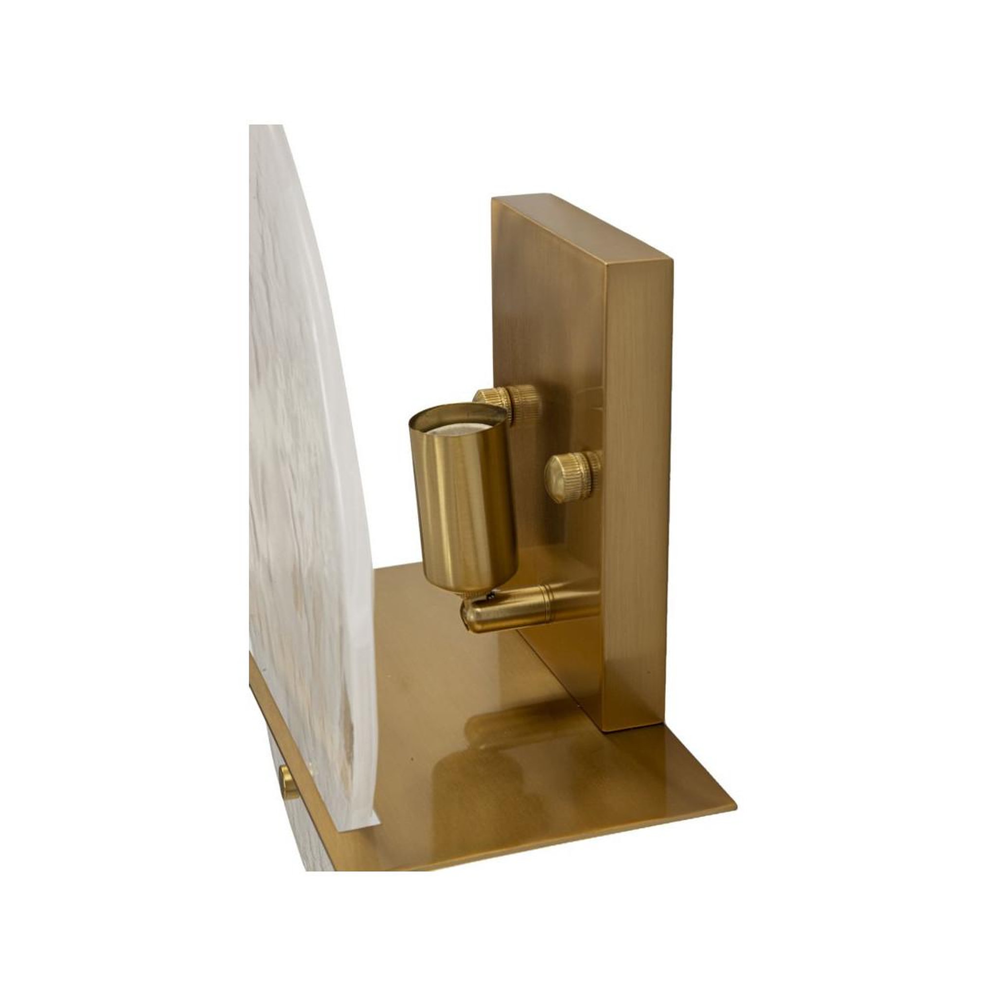 Voir la diapositive 3 : Paris Prix Applique Murale en Verre  Portlan  25cm Or