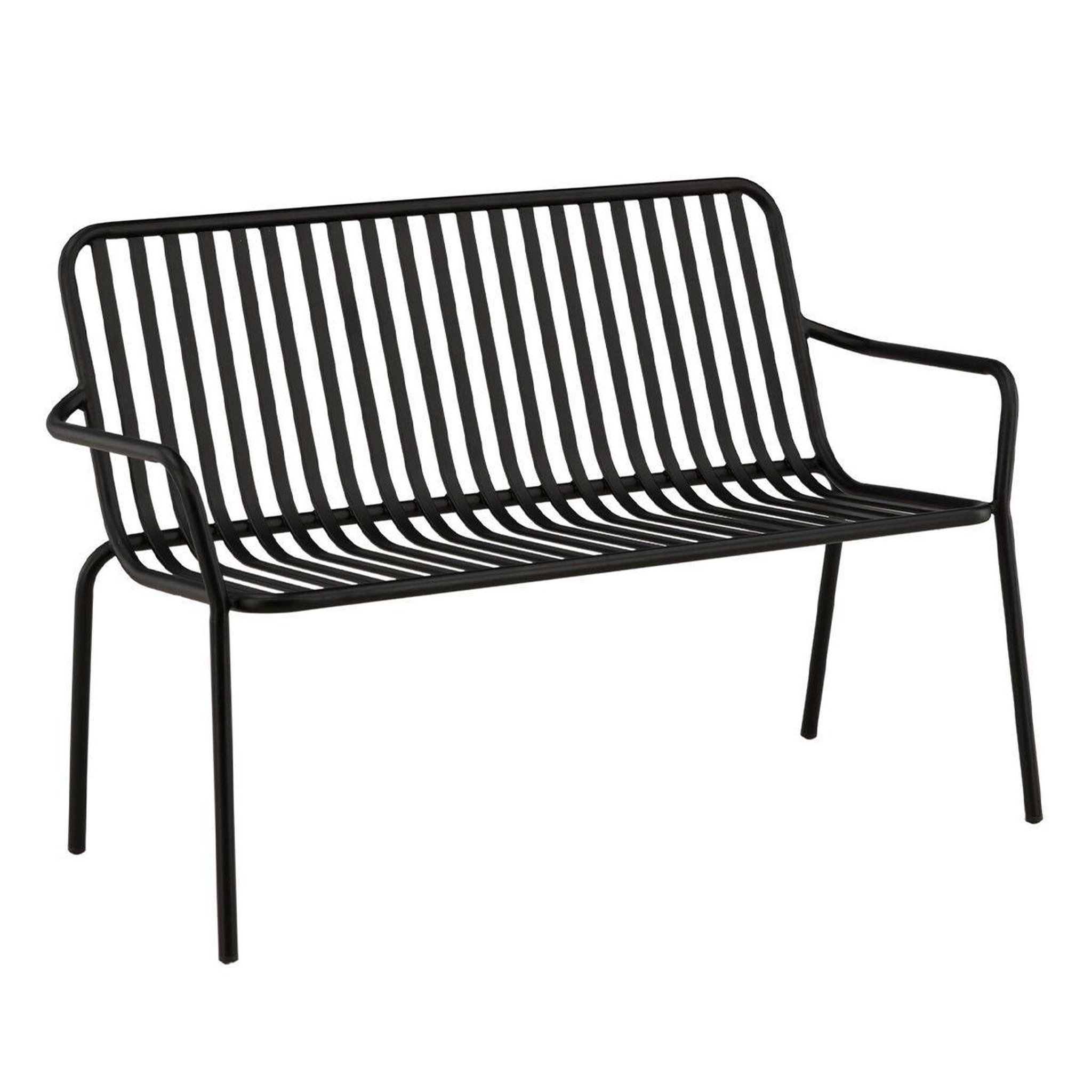 Paris Prix Banc de jardin en métal  peking  130cm noir