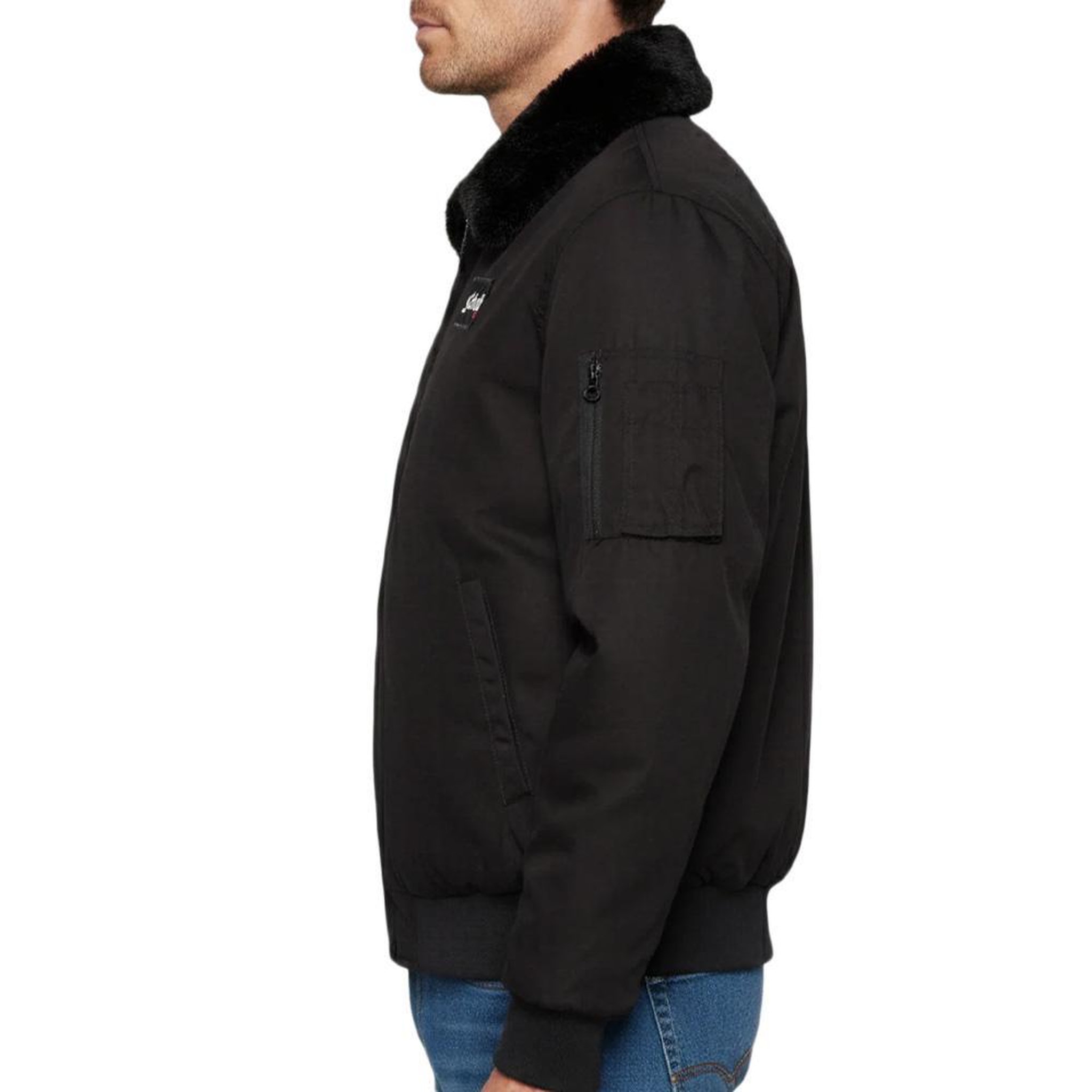 Voir la diapositive 2 : Schott Blouson Noir Homme Schott AIRTOP